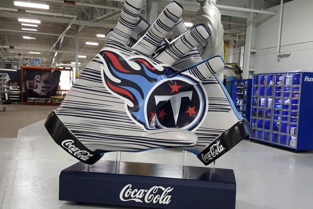 Large Outdoor Sculpture | Foam 3D Sculpture for Sports Events