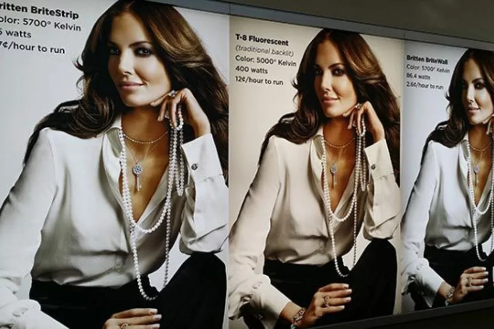 LED vs Fluorescent Backlit Comparison | Custom Large Format Banner Printing