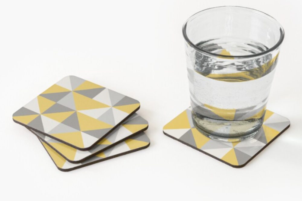 Pantone Color Geometric Coasters