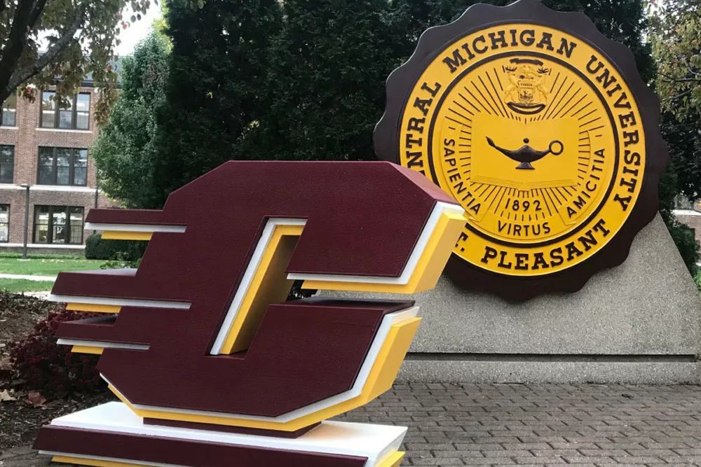 University Logo Standee | College Campus Selfie Sign