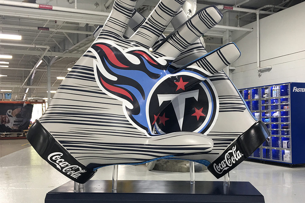 Foam3 D Tennessee Titans Gloves 004