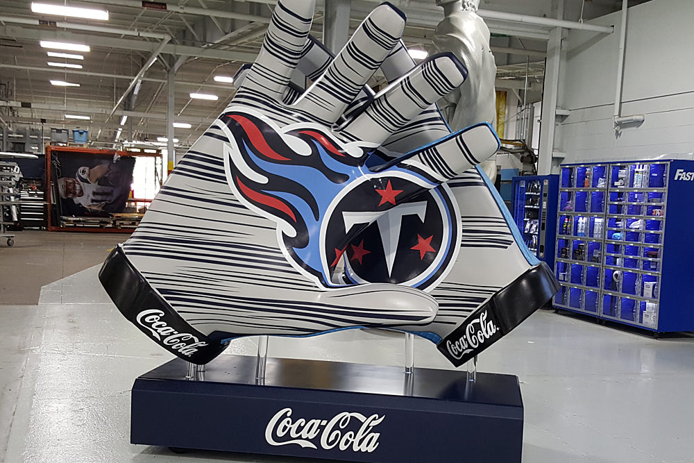 Foam3 D Tennessee Titans Gloves 006