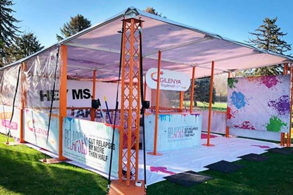 Gilenya Mobile Activation Event Truss Busmark Decals 36x83