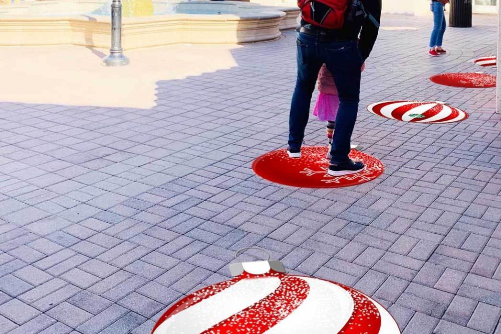 Holiday Retail Display Ideas 2 Sidewalk Decals