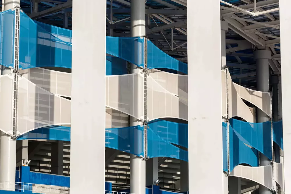 Textile Cladding Systems | Custom Shaped Mesh Cladding
