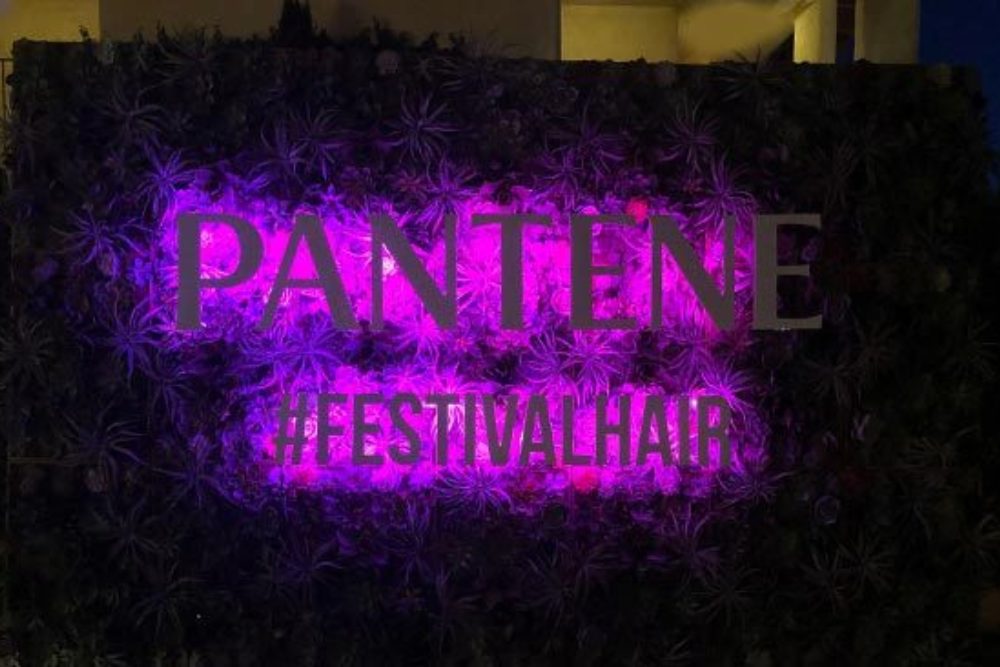 Pantene Coachella Backlit Logo