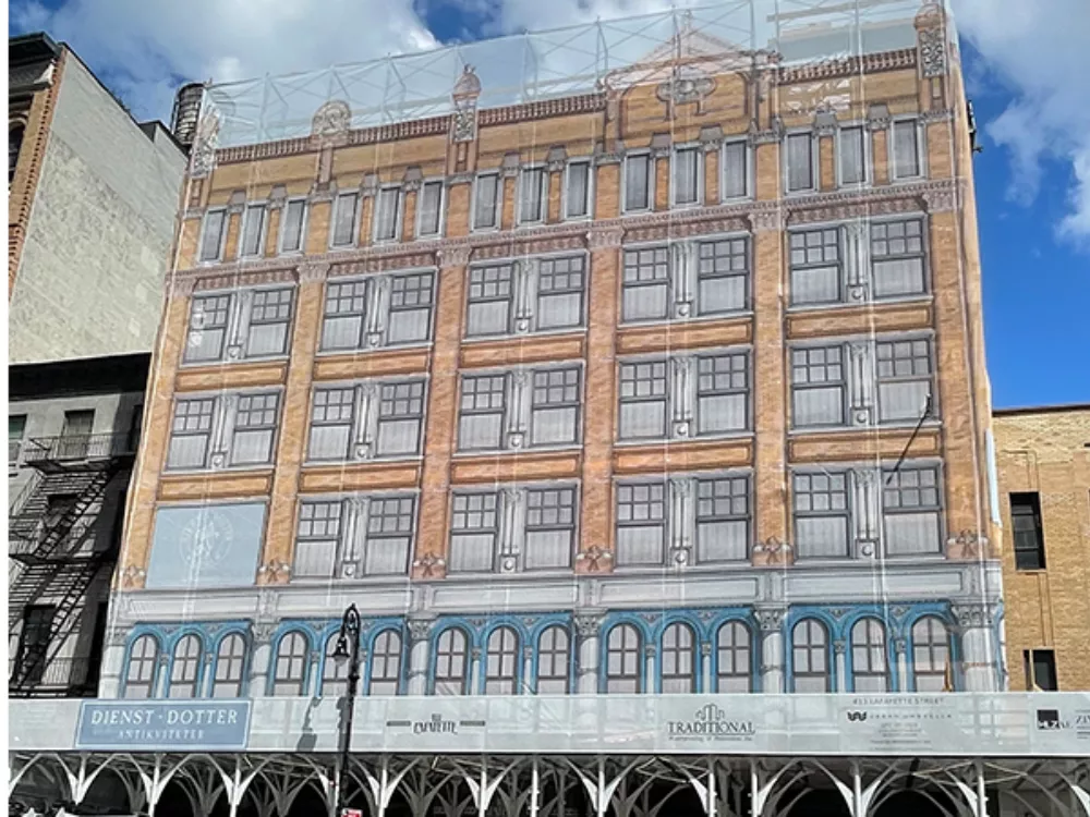Building Wrap In Progress | Installation Process for Building Wrap