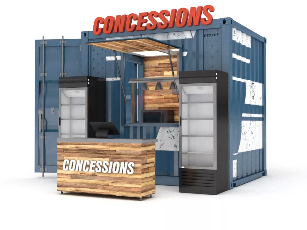 Auto Club Speedway Booth | BoxPop 10' Concession Stand