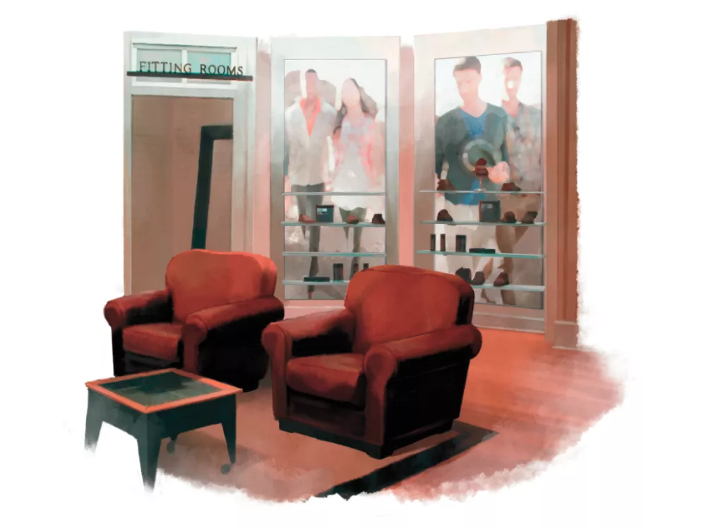 Custom Fabric Displays | Retail Lounge Space