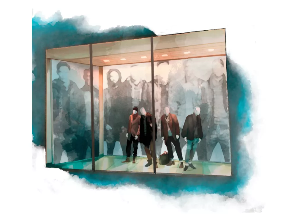 Window Wall with Backdrop | Custom Retail Fixtures
