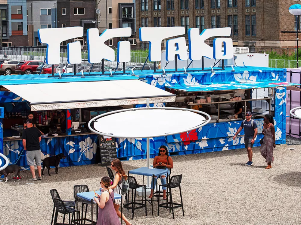 Custom Shipping Container Eatery | Pod Park Eatery
