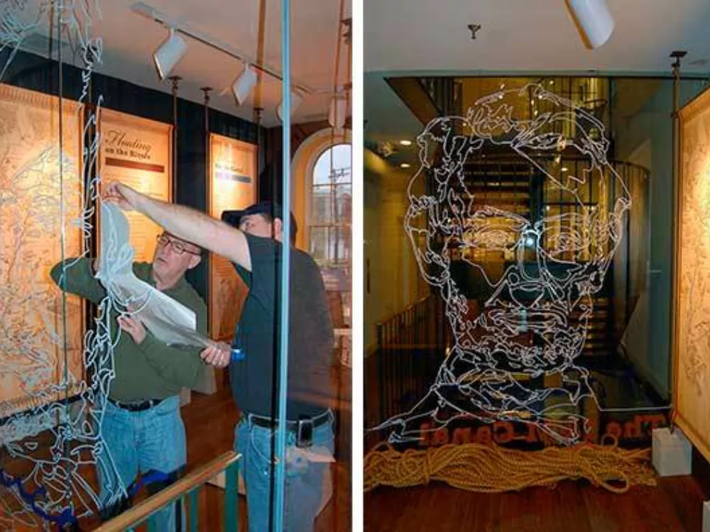 Intricate Vinyl Decals at Museums