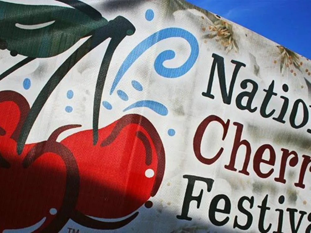 Cherry Festival Event Fencing | Custom Fence Scrim