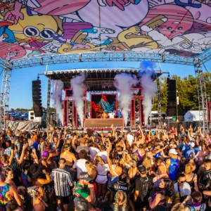 Breakaway Music Event | Custom Overhead Mesh Banner