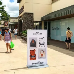 Coach Mall Standee | Outdoor Standing Banner