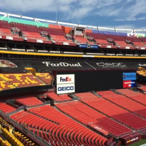 Washington Redskins Fed Ex Field Seat Kills Mesh West End Zone 1