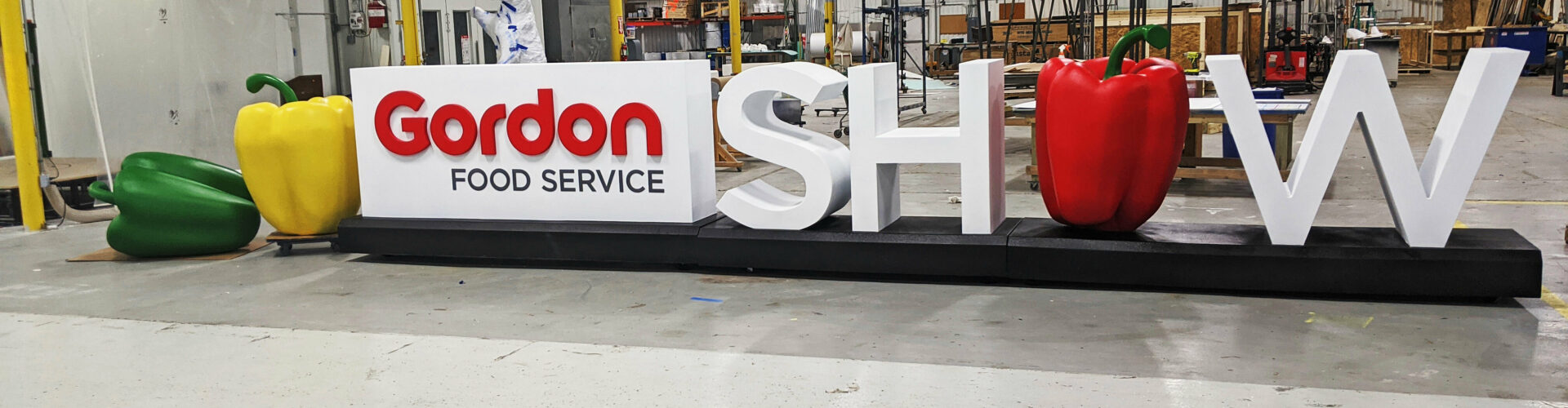 Foam3D Gordon Food Service Letters and Sculpture | 3D Foam Fabrication