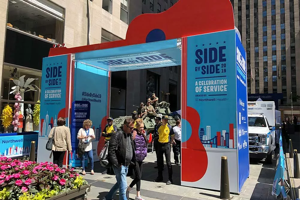 Outdoor Booth with Custom Signage | Large Custom Signs