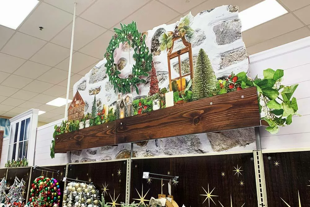 Retail Holiday Signage | Sign with 3D Elements
