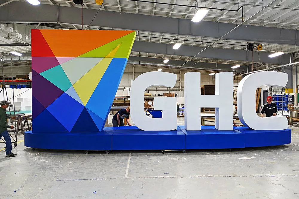 Large Vibrant Logo | Massive Foam Logo and Letters