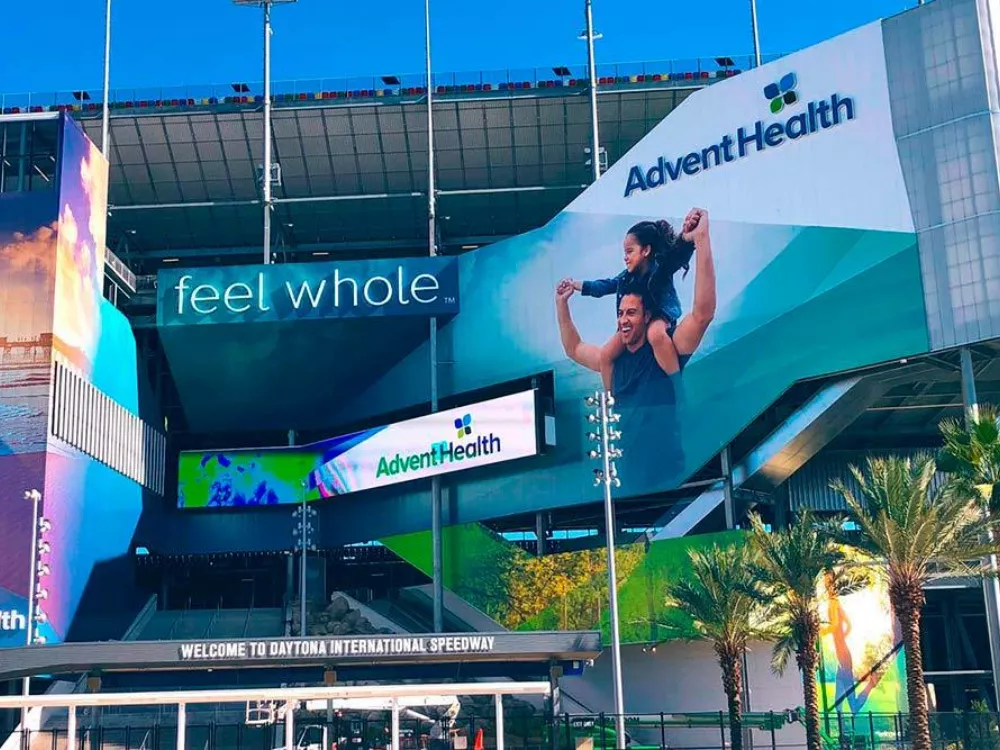 Large Scale Signs for Stadiums | Custom Shaped Large Format Banners