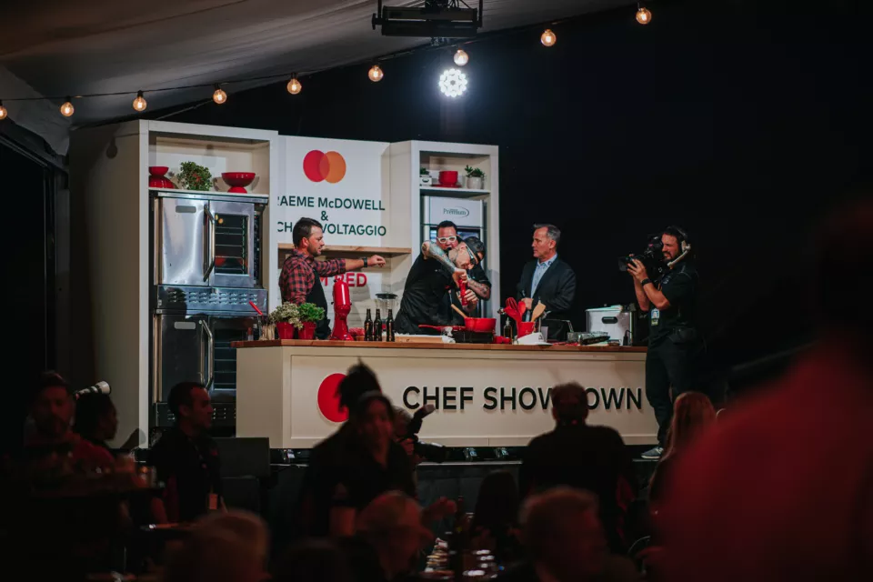 Chef Showdown Filming Setup | Custom Event Booth
