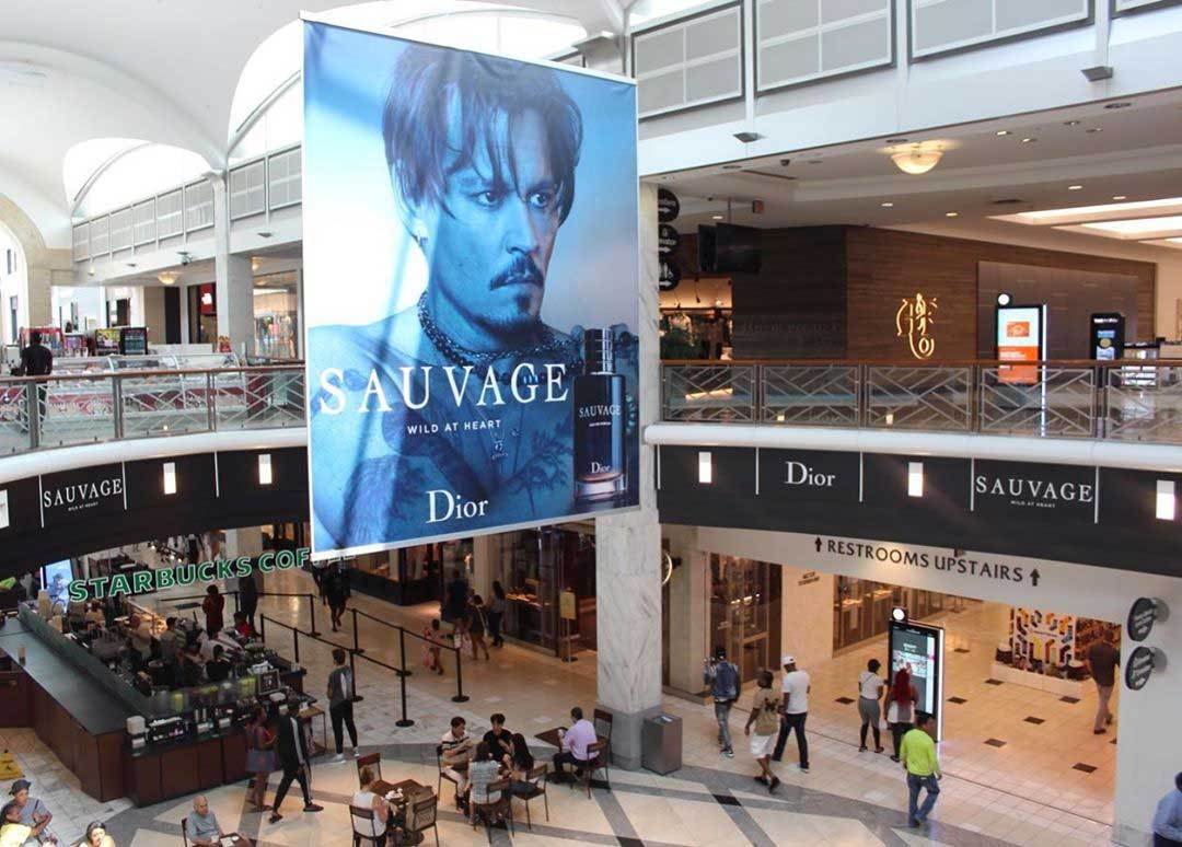 Simon Lenox Square Dior Sauvage Banner Drop 16x14 Sky Banner