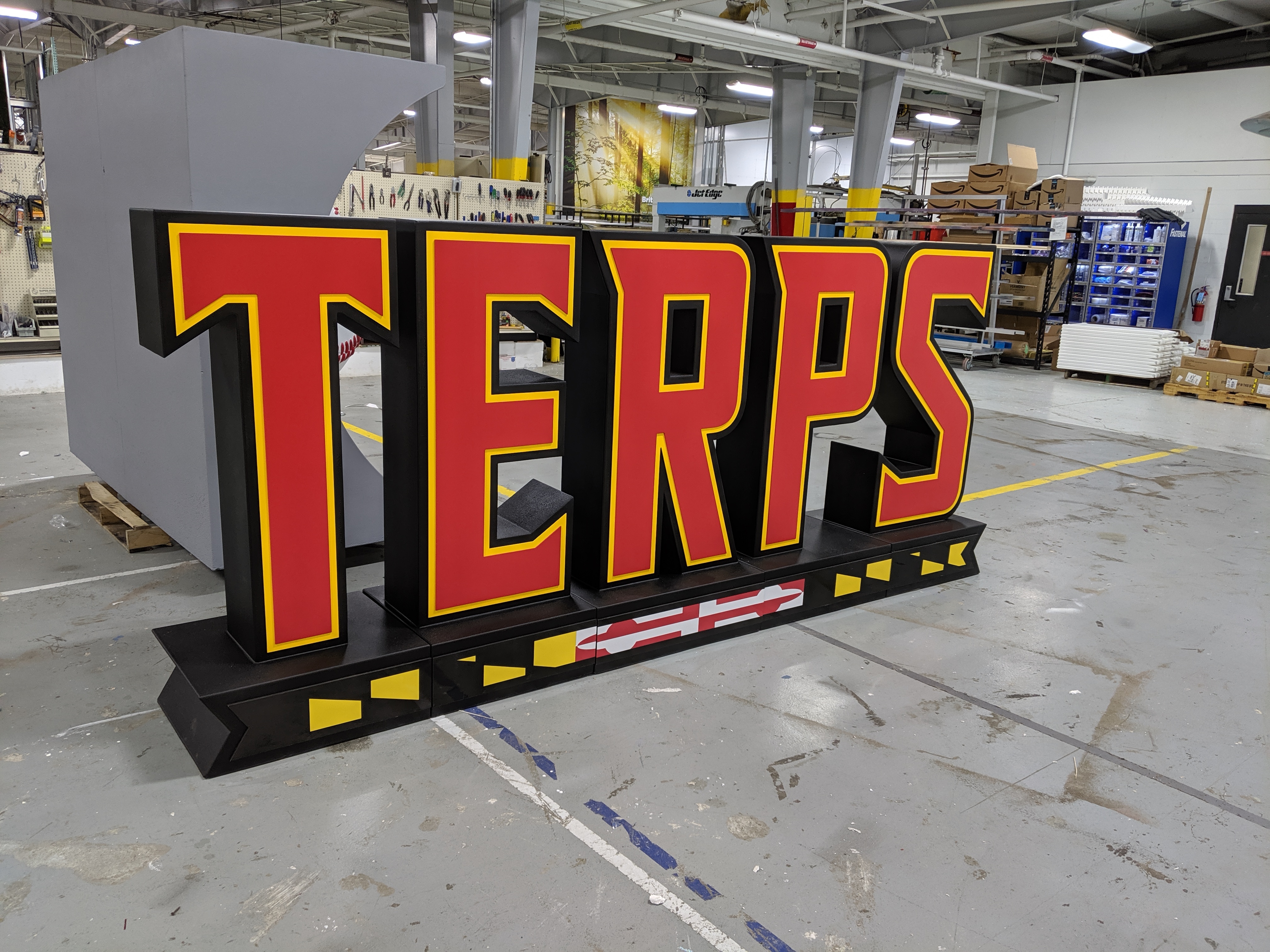 Foam3 D Maryland Terps Selfie Sign 001