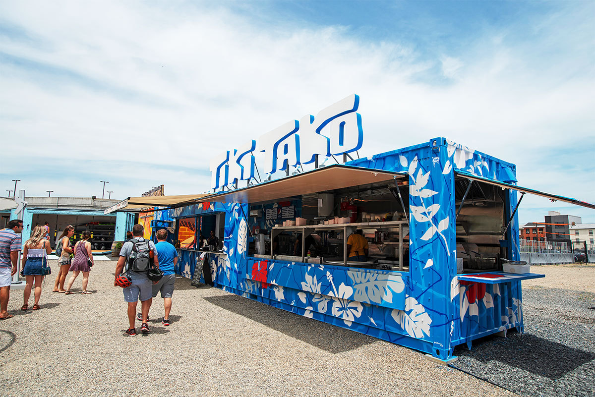 Box Pop Taco Stand Shipping Container