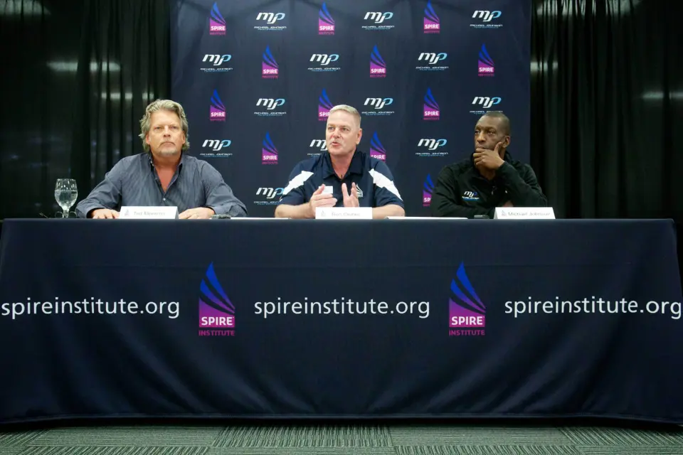 Step and Repeat | Fabric Backdrop for Spire institute