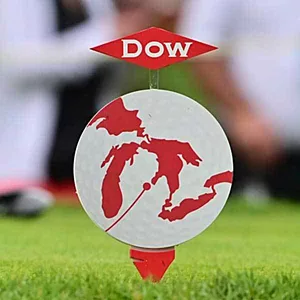 Plastic PVC Rigid Signs Dow GLBI Course Signage Tee Marker 001