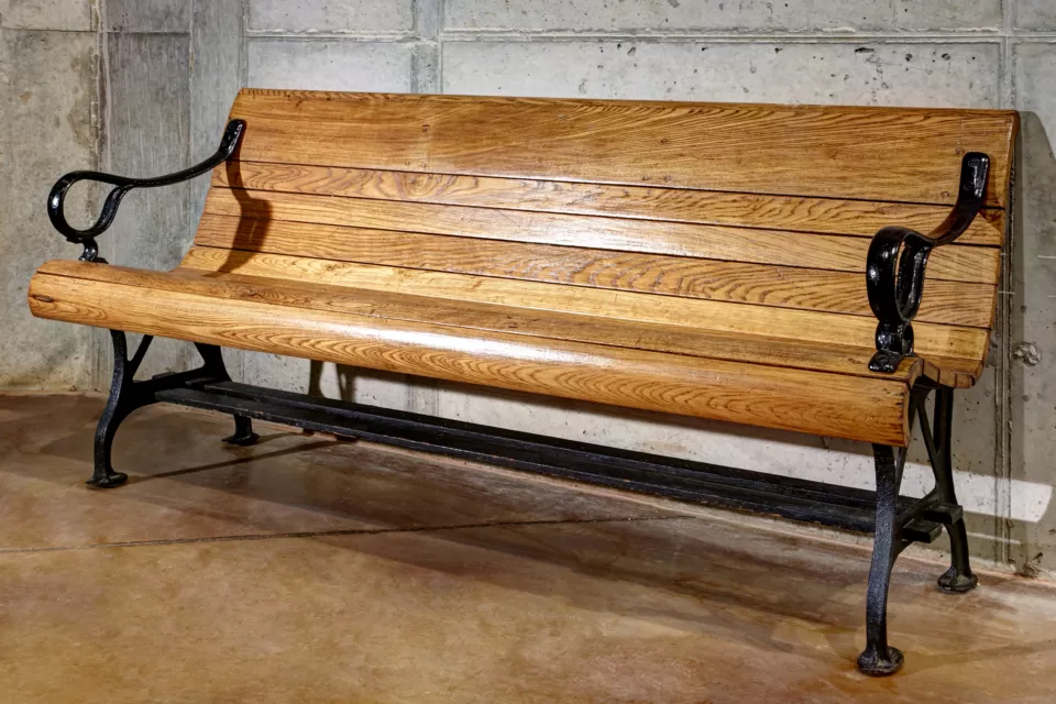 Custom Built Wooden Bench | Vineyards Design
