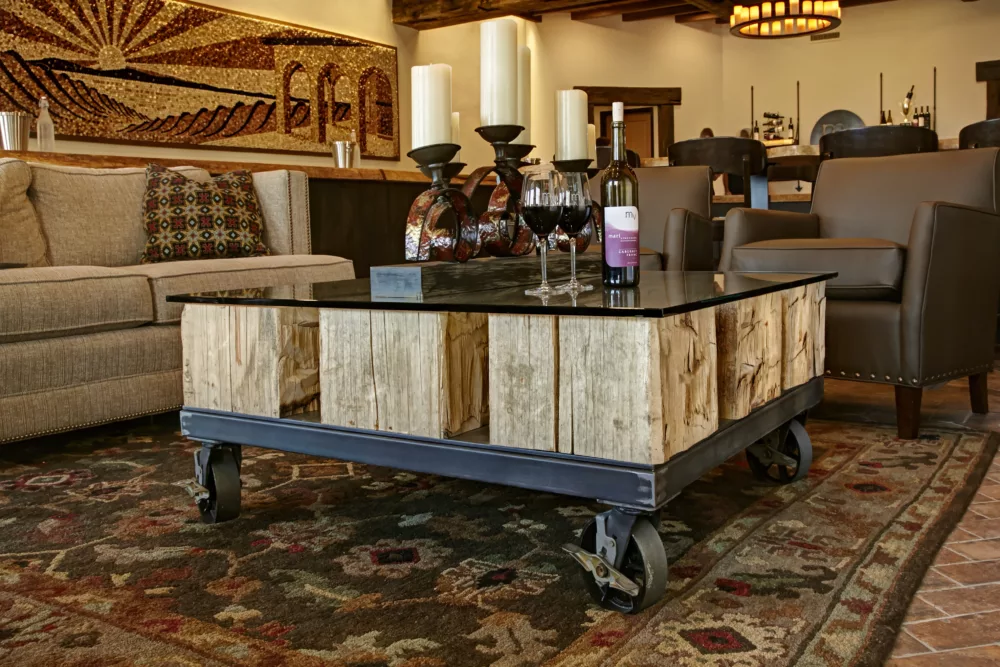 Rustic Wooden Table | Retail Interior Design