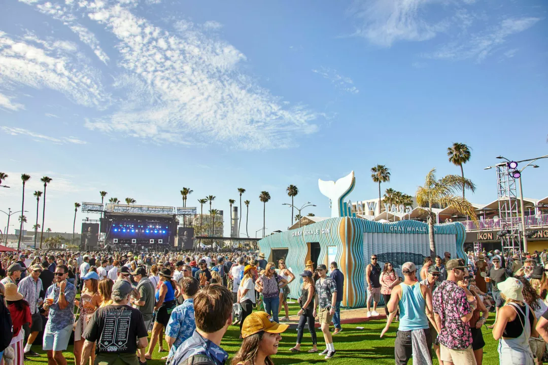 Gray Whale Gin at Music Festival | BoxPop Custom Shipping Containers