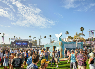 Gray Whale Gin at Music Festival | BoxPop Custom Shipping Containers