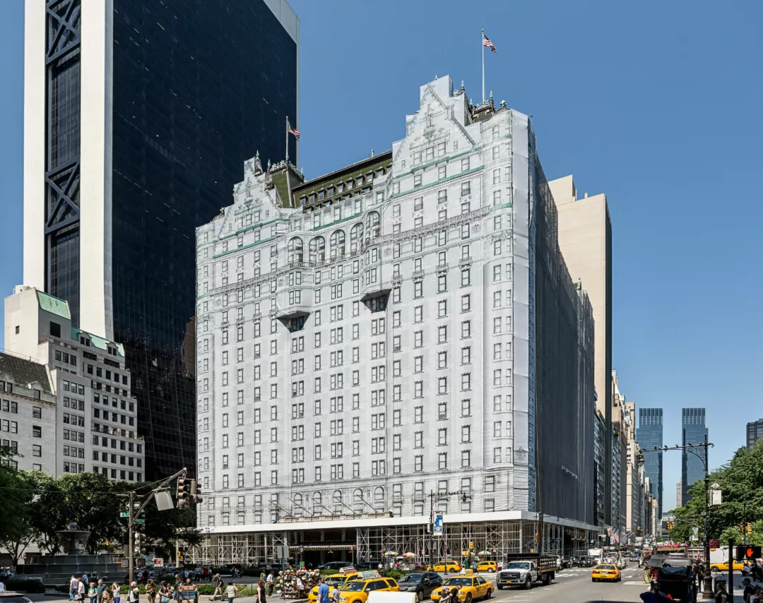 Hotel Facade Scaffolding Wrap | Building Wrap for Construction