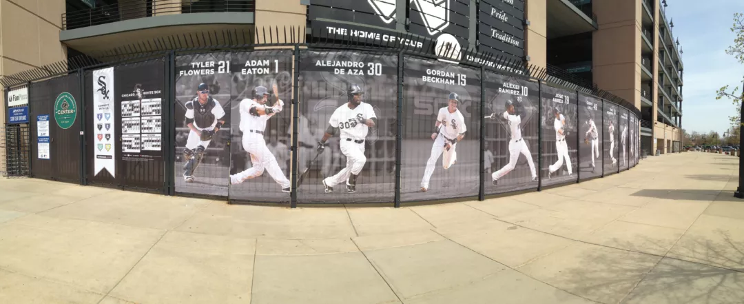 chicago white sox fence scrim