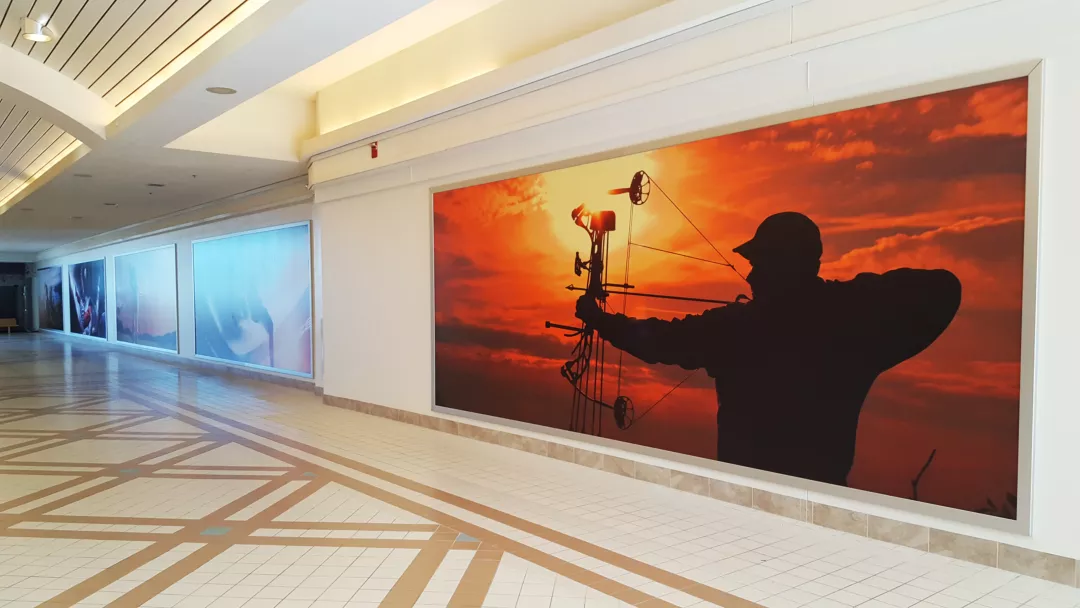 grand traverse mall bannerstretch frame