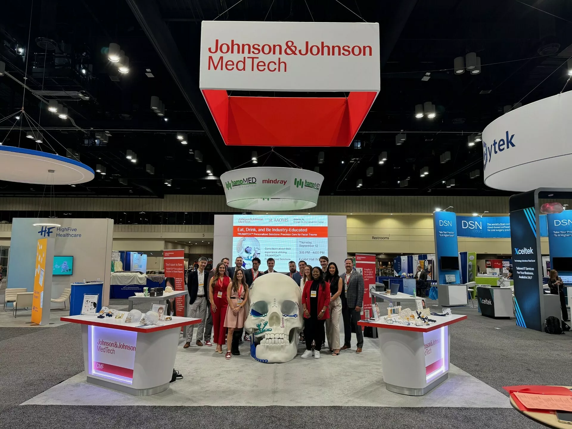 Johnson Johnson 3 D Printed Skull Tradeshow Booth