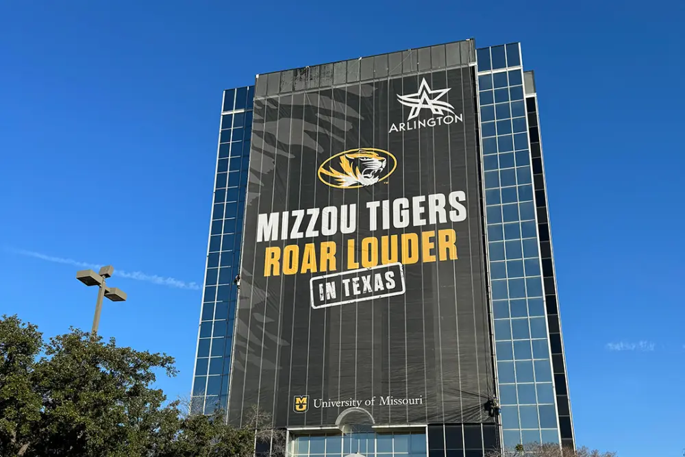 Sports Team Building Wrap | University Building Large Banner