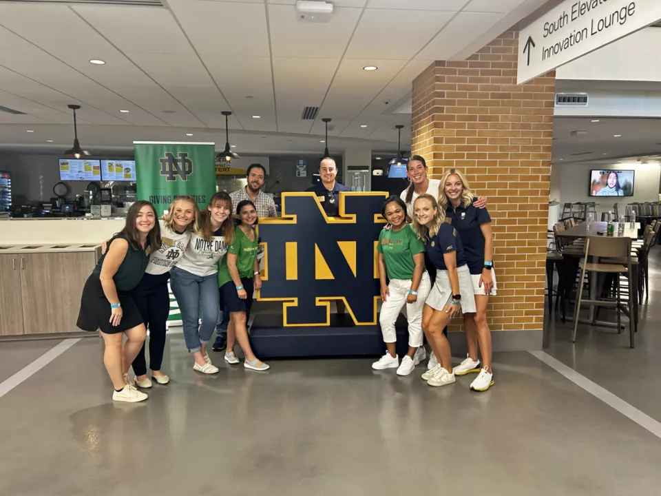 notre dame foam logo