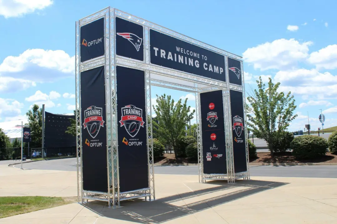 Activate inc new england patriots tripanel display truss