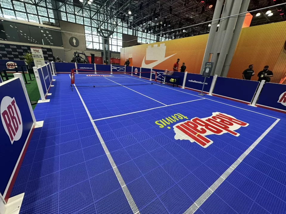 Red Ball Tennis Practice Court